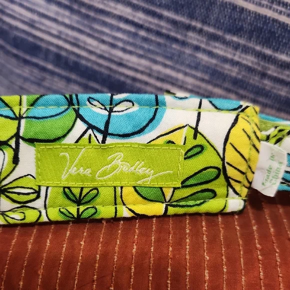 Vera Bradley Leafy Green and Blue Visor - Picture 2 of 5